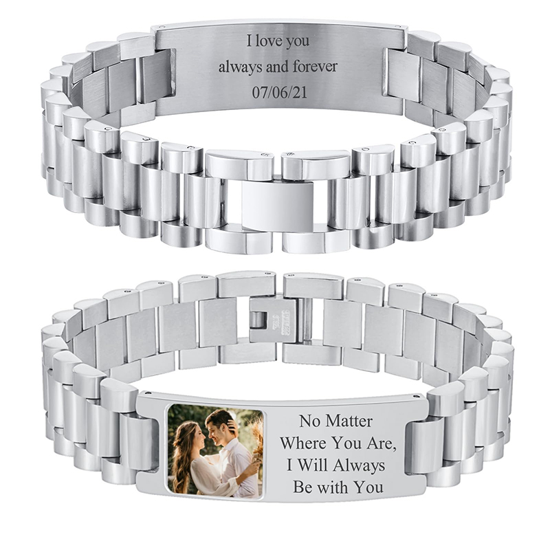Jewelry Clasp Watches - Gambar Kustom Teks Gelang Jam Tangan