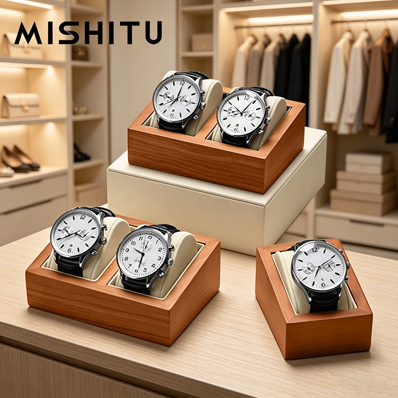 Jewelry And Watches Box - MISHITU Kotak Penyimpanan Jam Tangan Kayu