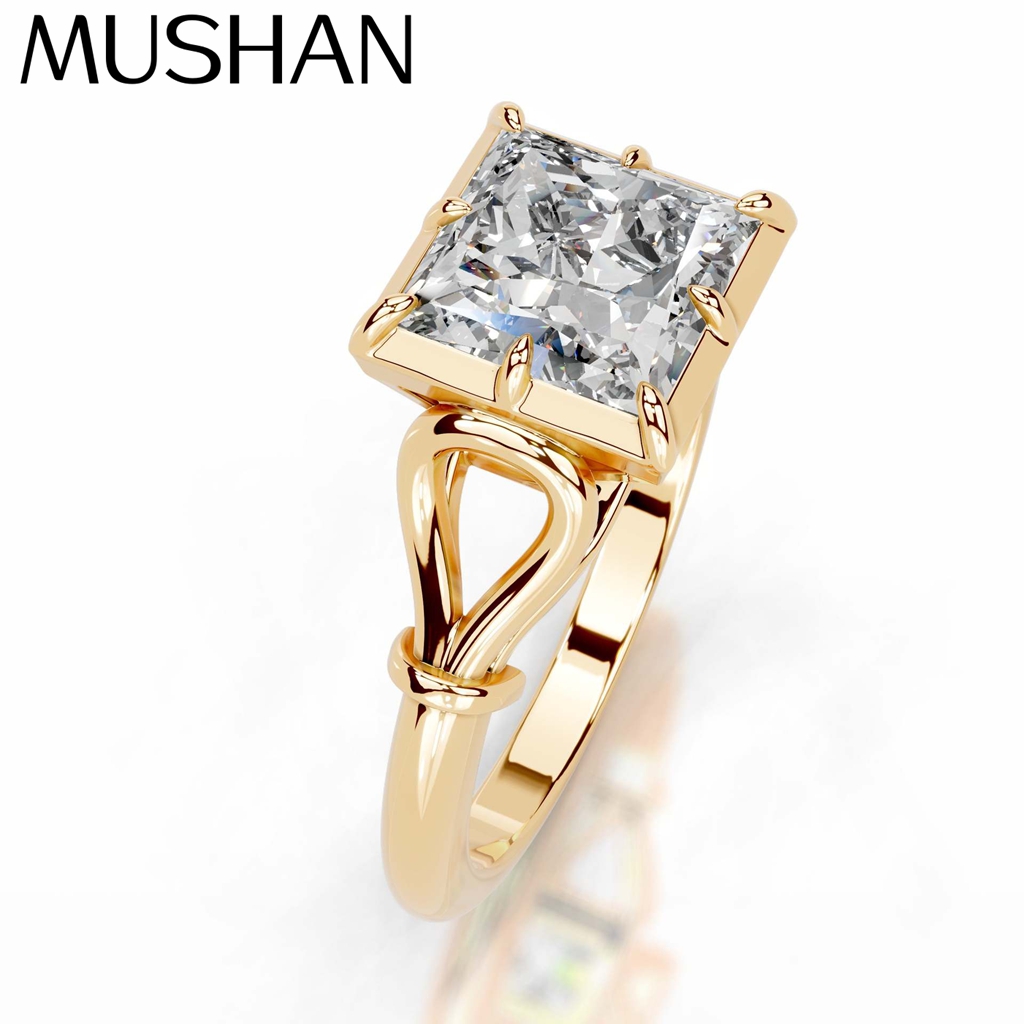 Moissanite Ring - Perhiasan Khusus MUSHAN Cincin Perak Sterling