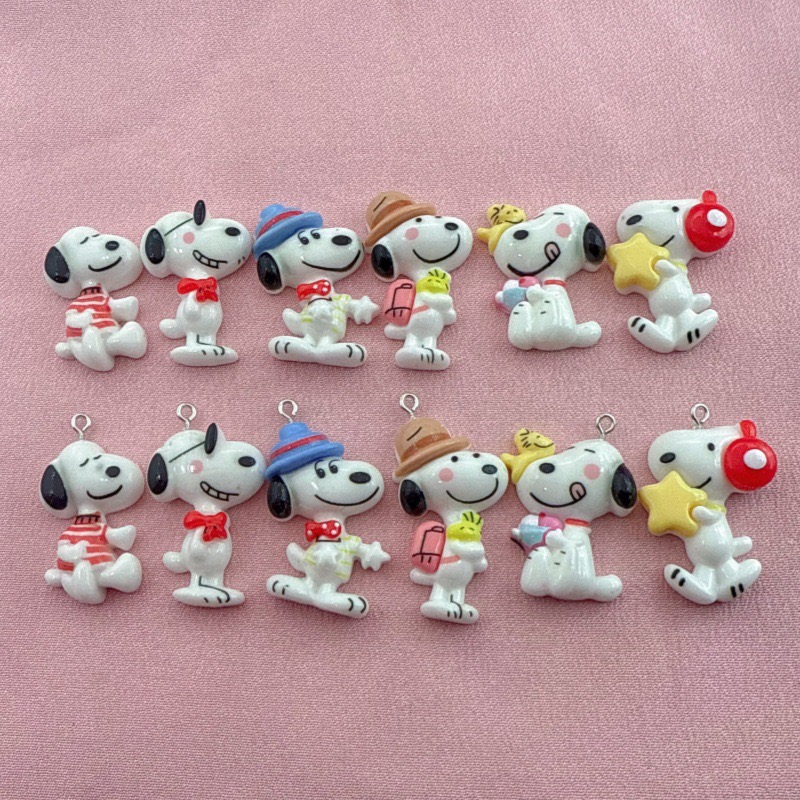 Drop Earrings - 10 buah liontin anjing kecil lucu