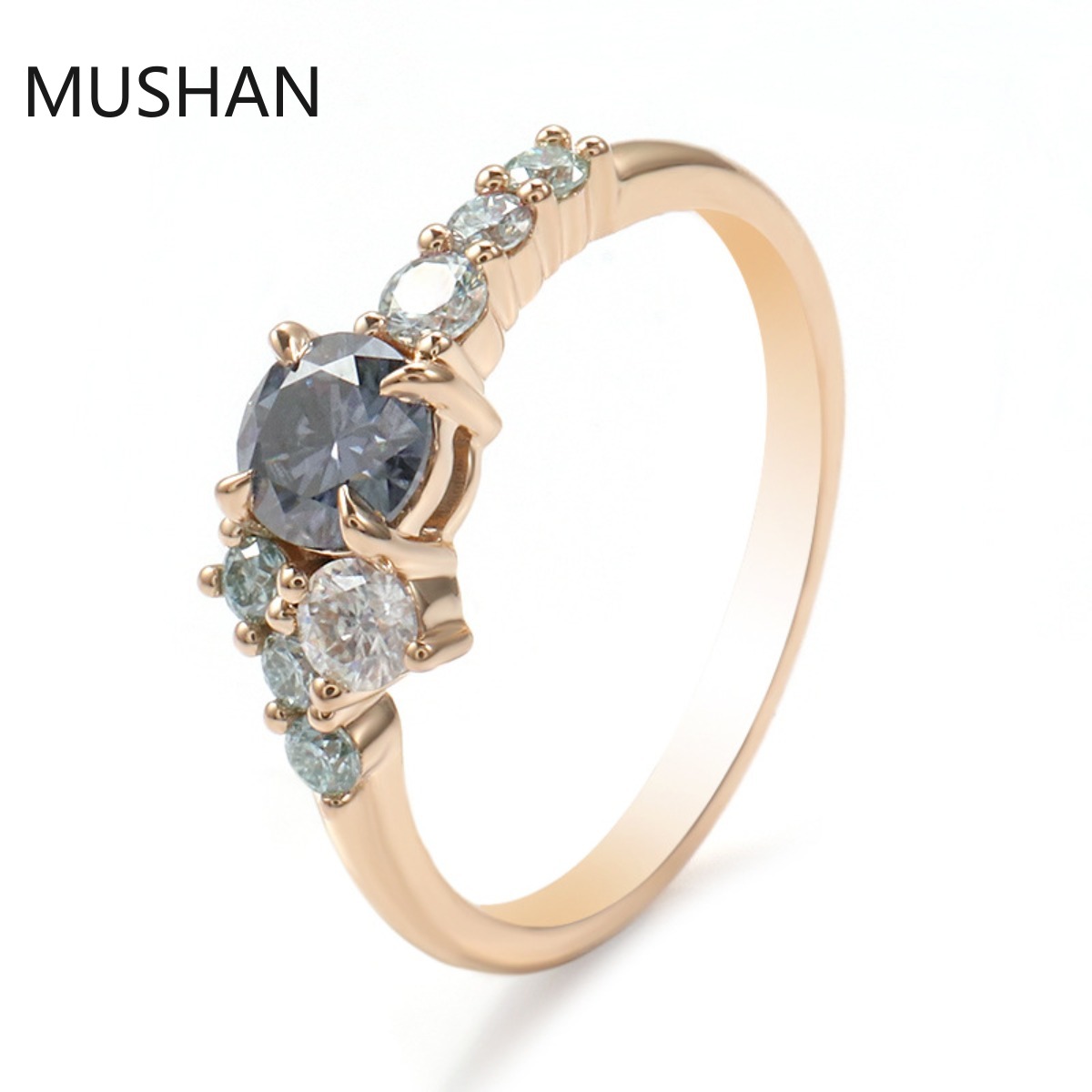 Moissanite Ring - Cincin Emas Mewah MUSHAN 14K 18K