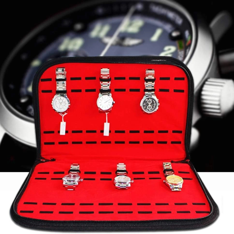 Jewelry And Watches Box - Tas Penyimpanan Jam Tangan 20 Slot,