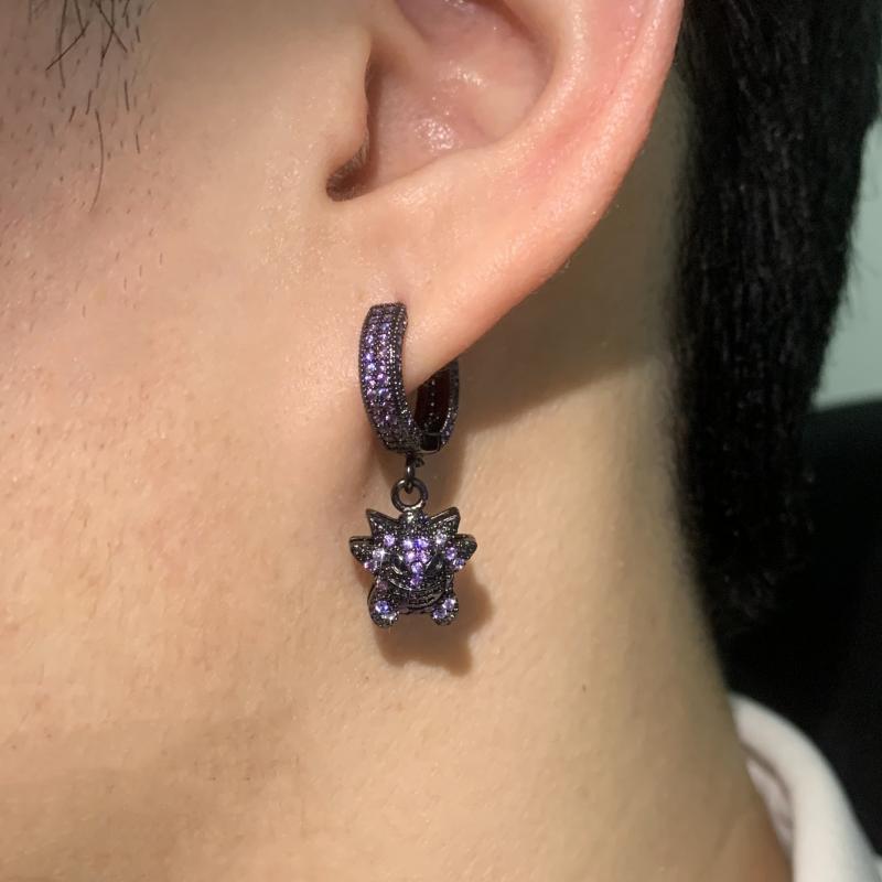 Drop Earrings - Anting Liontin Telinga Pokémon Gengar Aksesori