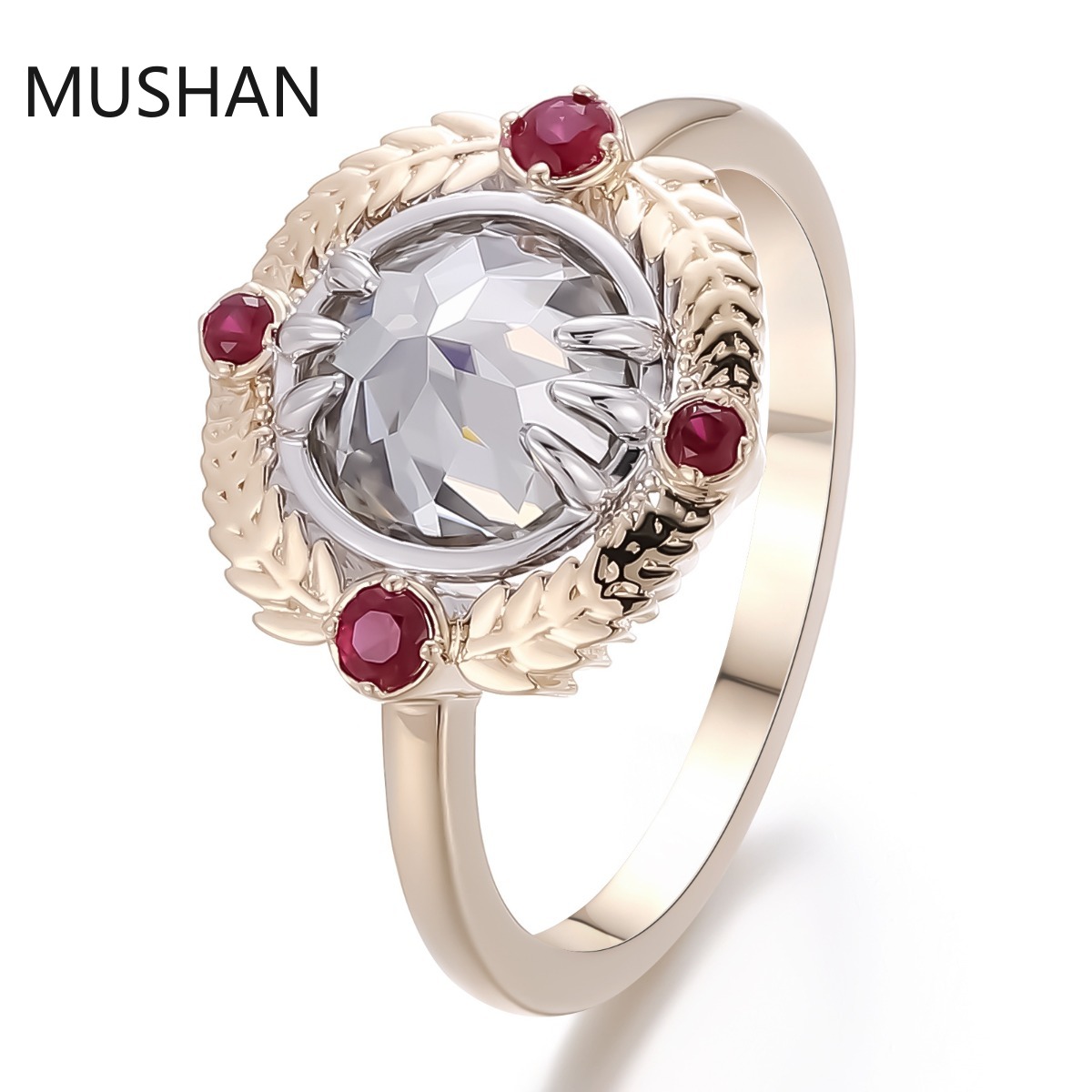 Moissanite Ring - Cincin Emas Mewah MUSHAN 14K 18K