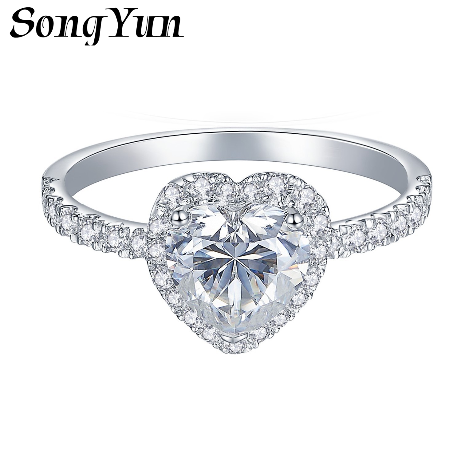Moissanite Ring - Perhiasan Berlian Moissanite SONGYUN Cincin Moissanite