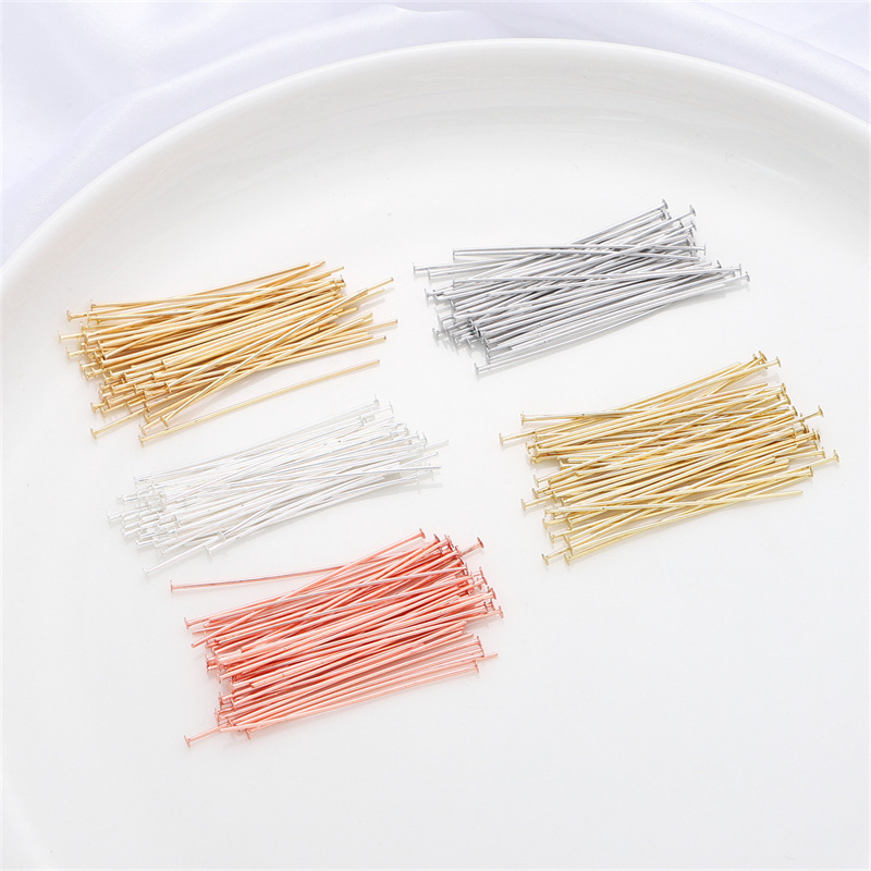 50pcs/pak Pin Kepala Datar Per - Drop Earrings ulasan dan harga