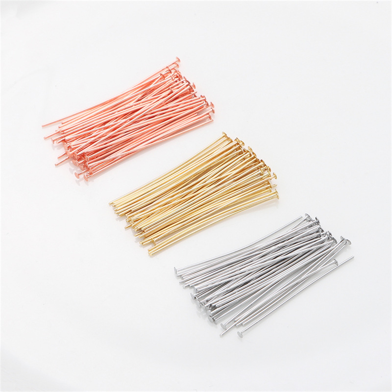 50pcs/pak Pin Kepala Datar Per - Drop Earrings ulasan dan harga