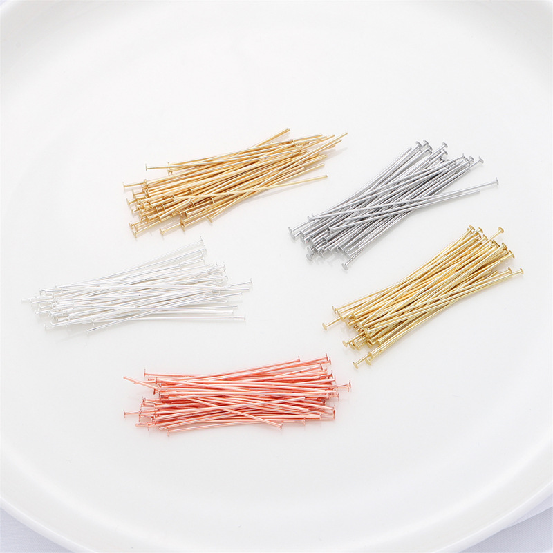 50pcs/pak Pin Kepala Datar Per - Drop Earrings ulasan dan harga