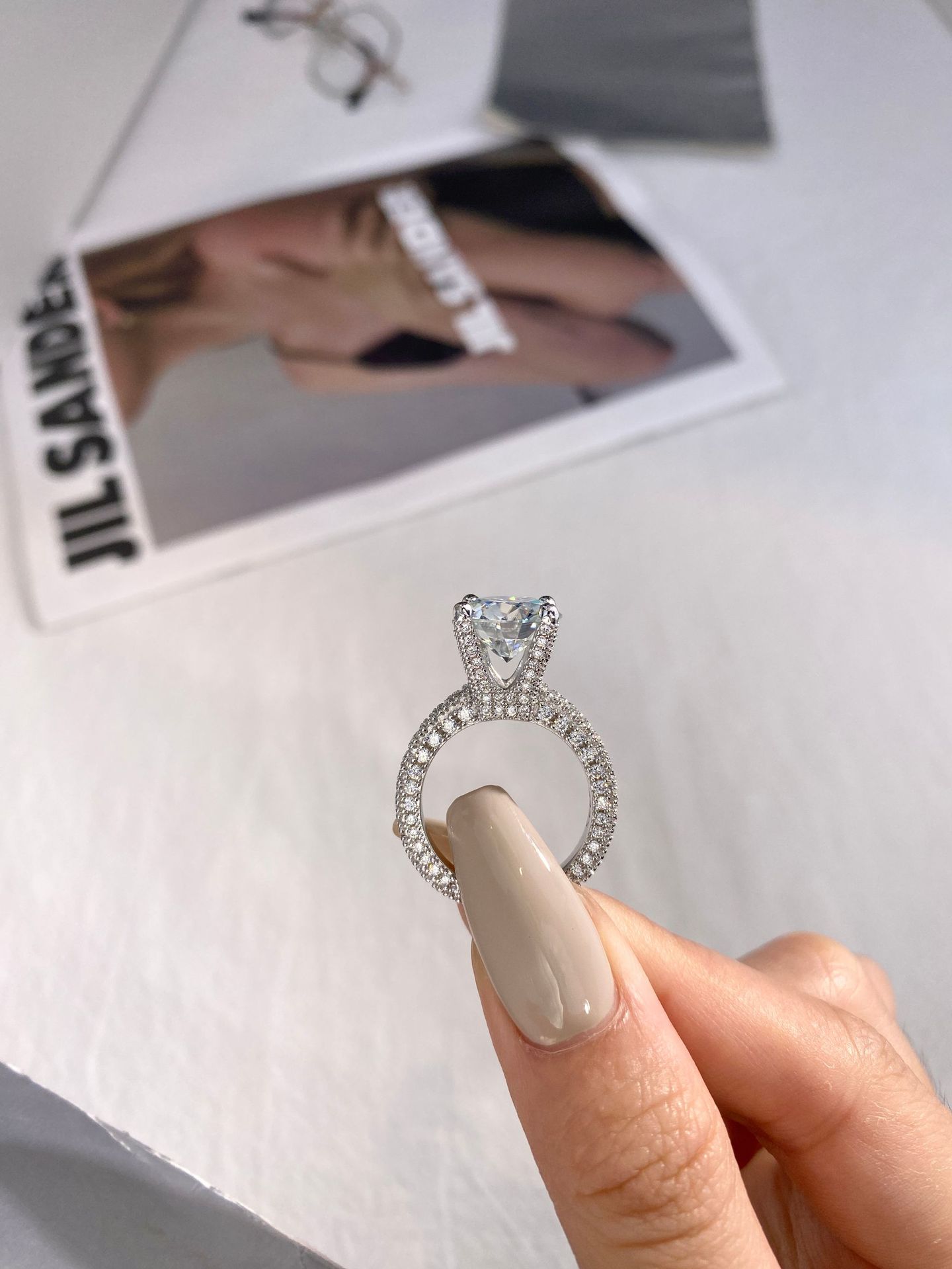 Cincin Berlian Moissanite Asli - Moissanite Ring ulasan dan harga