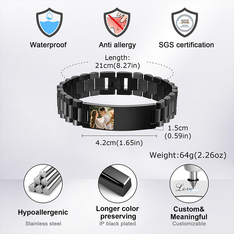 Gambar Kustom Teks Gelang Jam  - Jewelry Clasp Watches ulasan dan harga