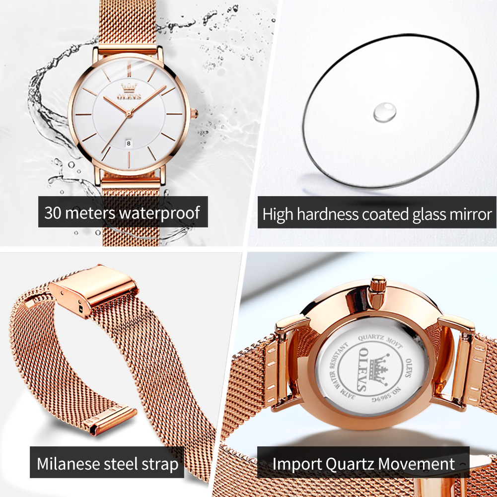 OLEVS Jam Tangan Wanita 5869 J - Jewelry For Watches ulasan dan harga