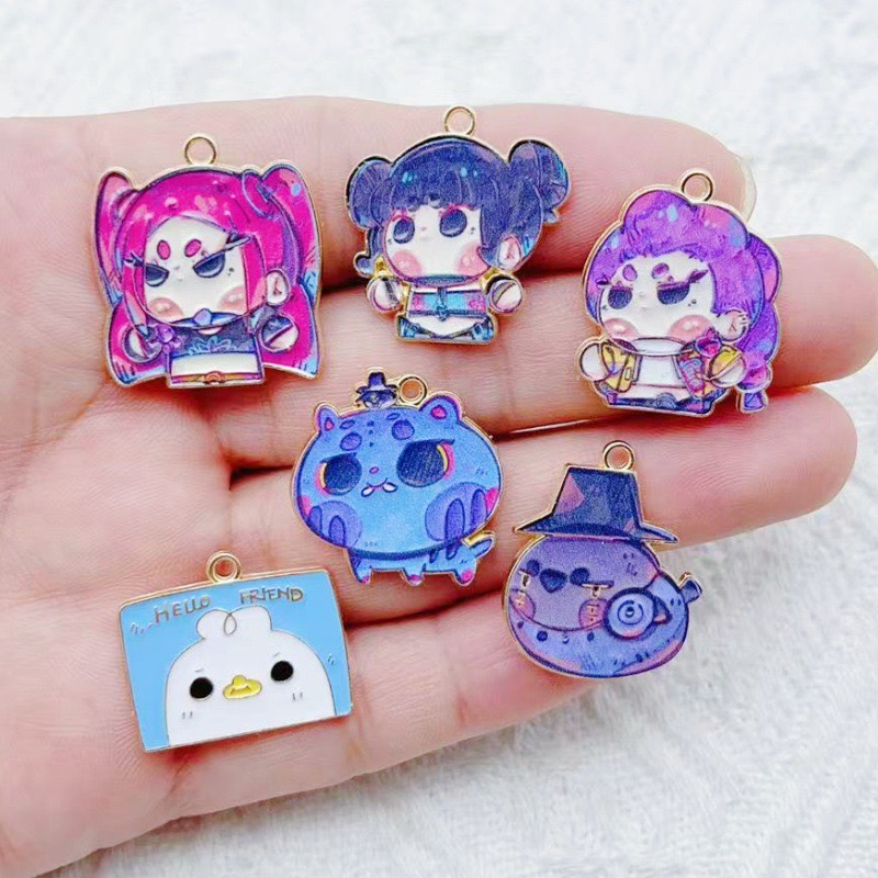 10 Buah Liontin Anime Kartun T - Drop Earrings ulasan dan harga