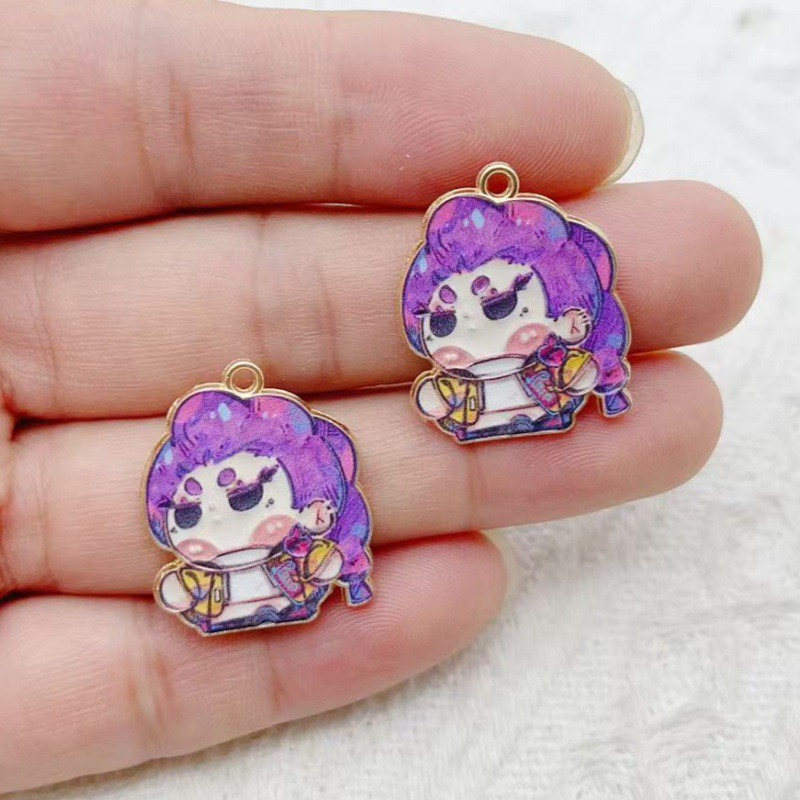 10 Buah Liontin Anime Kartun T - Drop Earrings ulasan dan harga