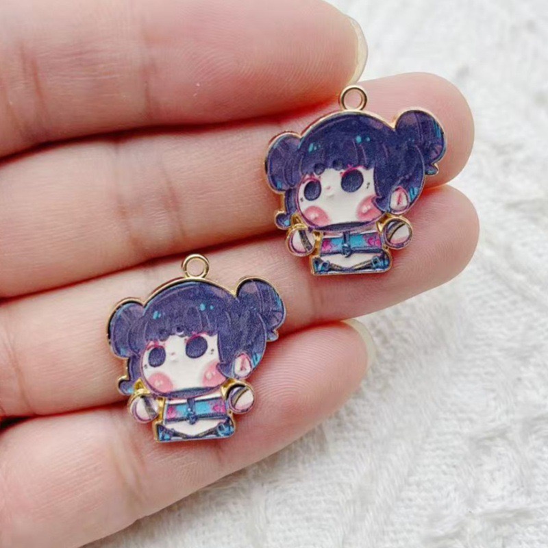 10 Buah Liontin Anime Kartun T - Drop Earrings ulasan dan harga