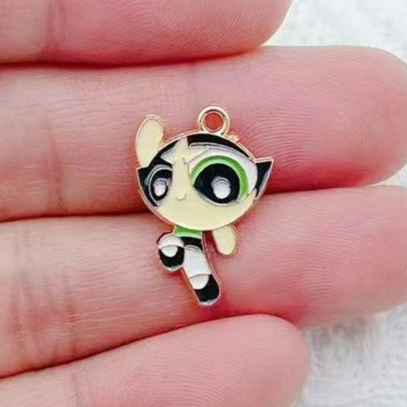10 Buah Liontin Gadis Kartun B - Drop Earrings ulasan dan harga