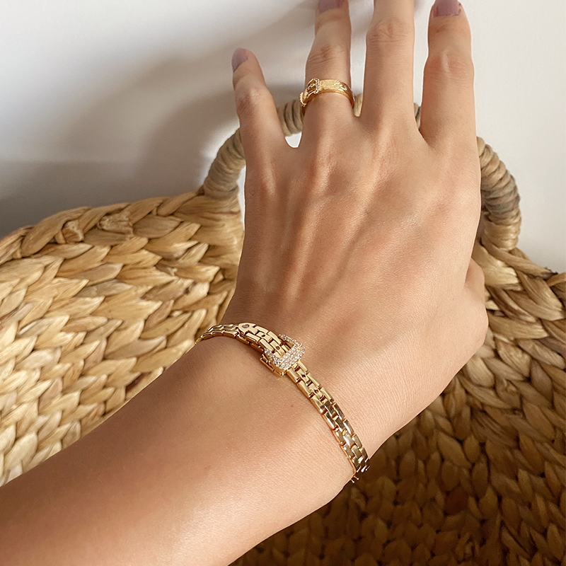 Kuningan dengan Tali Jam Tanga - Fine Jewelry Watches Women ulasan dan harga
