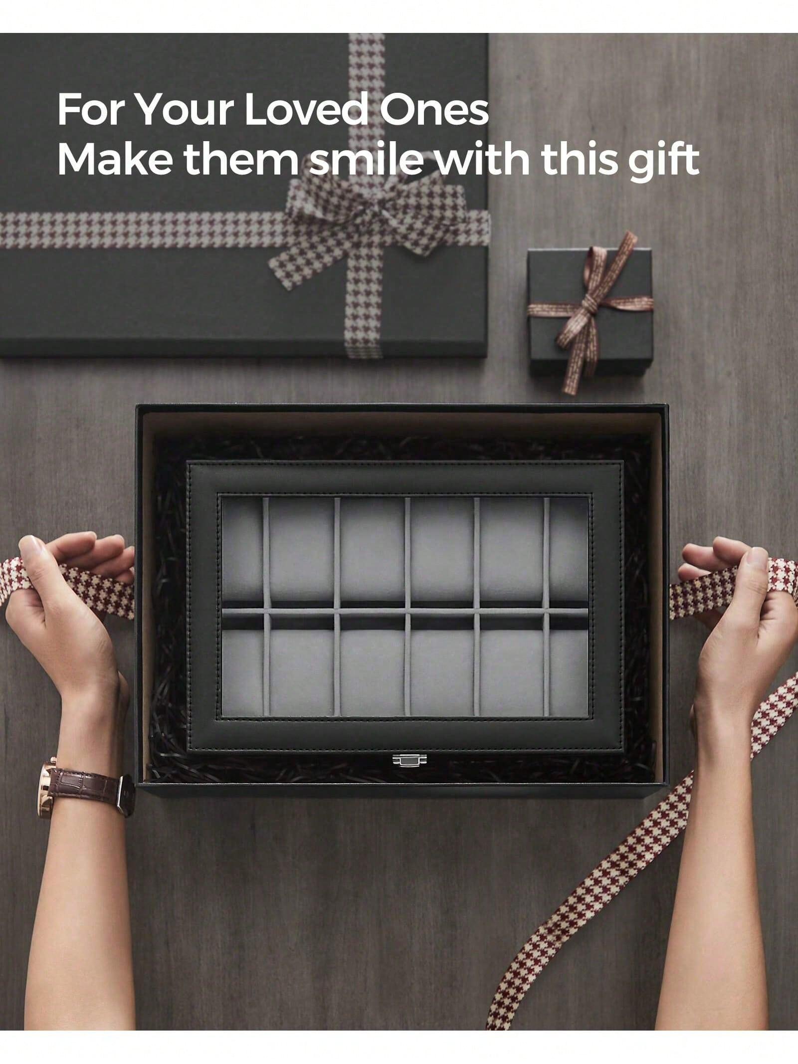 Kotak Jam Tangan 12 Slot yang  - Jewelry And Watches Box ulasan dan harga