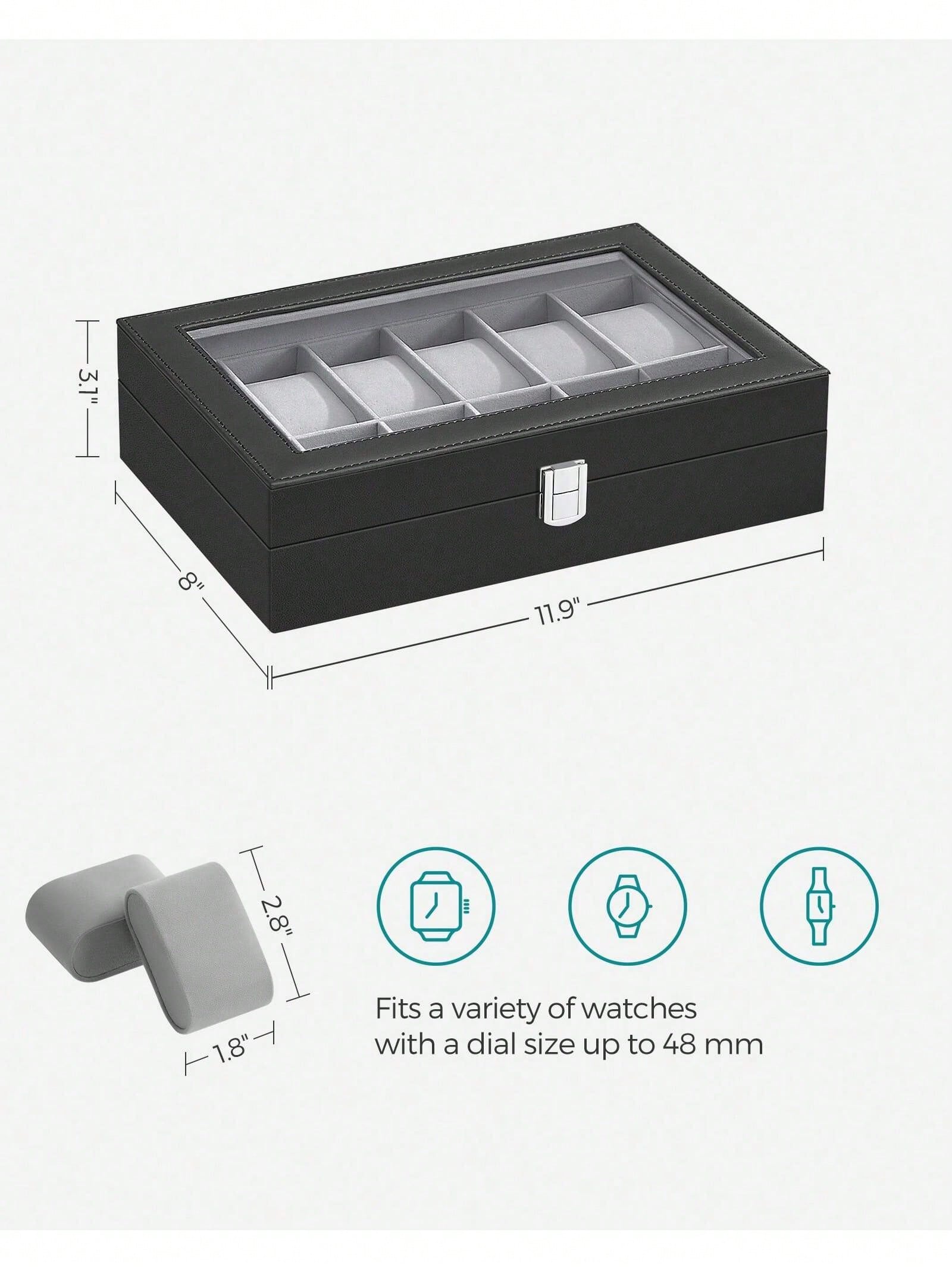 Kotak Jam Tangan 12 Slot yang  - Jewelry And Watches Box ulasan dan harga