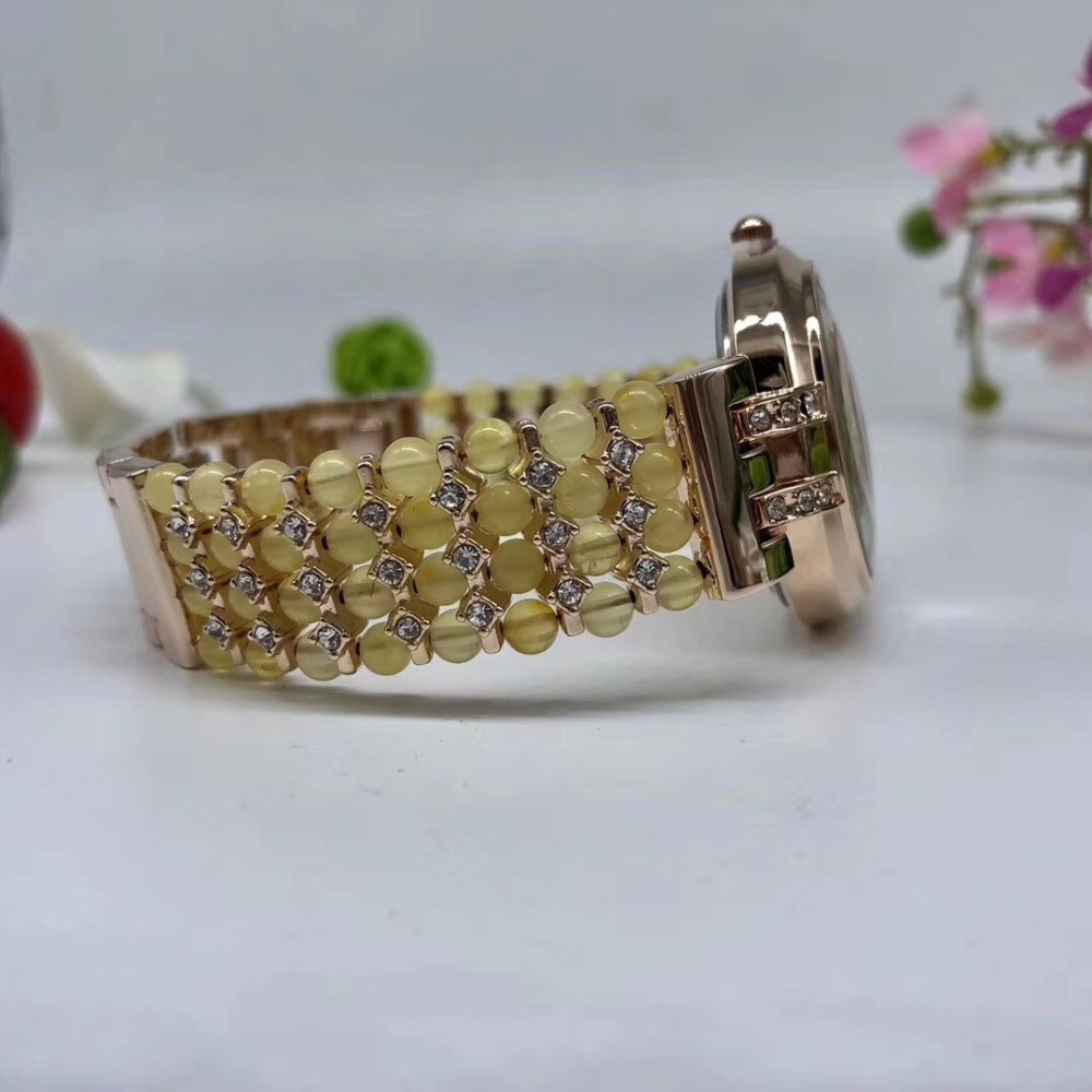 Gelang manik-manik batu Amber  - Fine Jewelry Watches Women ulasan dan harga