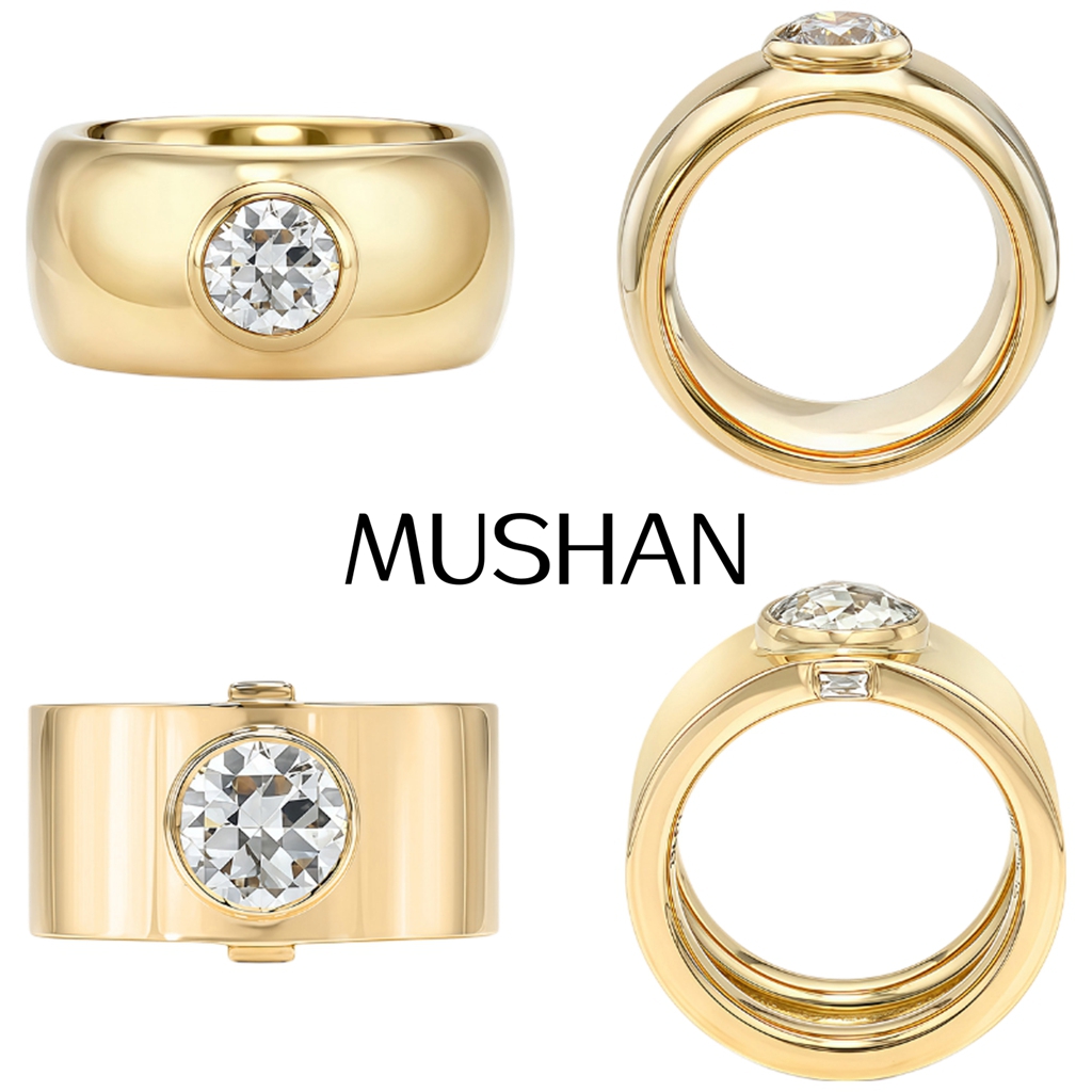 Perhiasan Khusus MUSHAN Cincin - Moissanite Ring ulasan dan harga