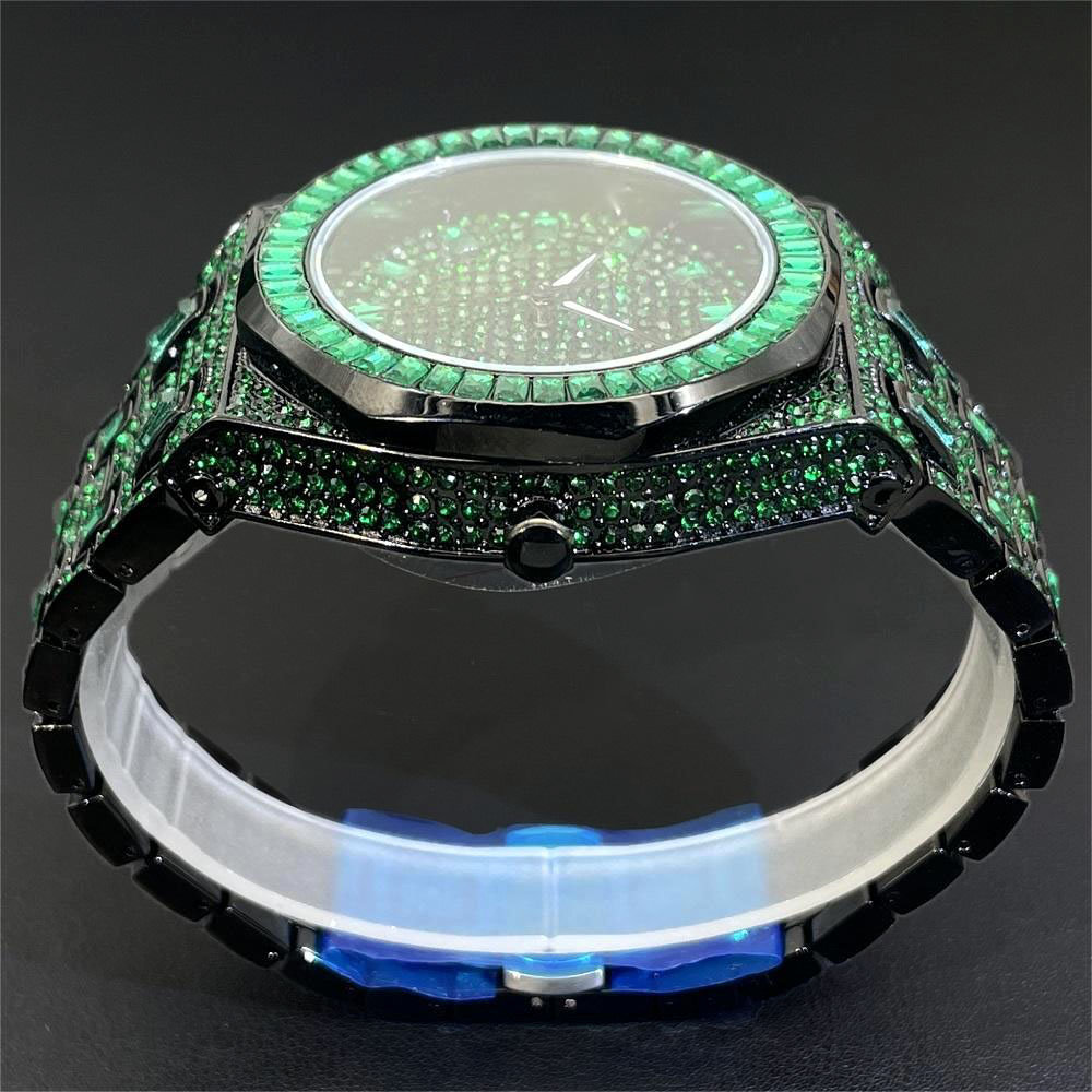 Jam tangan berlian hijau Hip H - Jewelry Clasp Watches ulasan dan harga